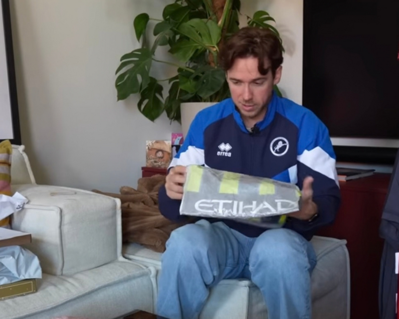 Frank Slotta opening a MyBallerBox